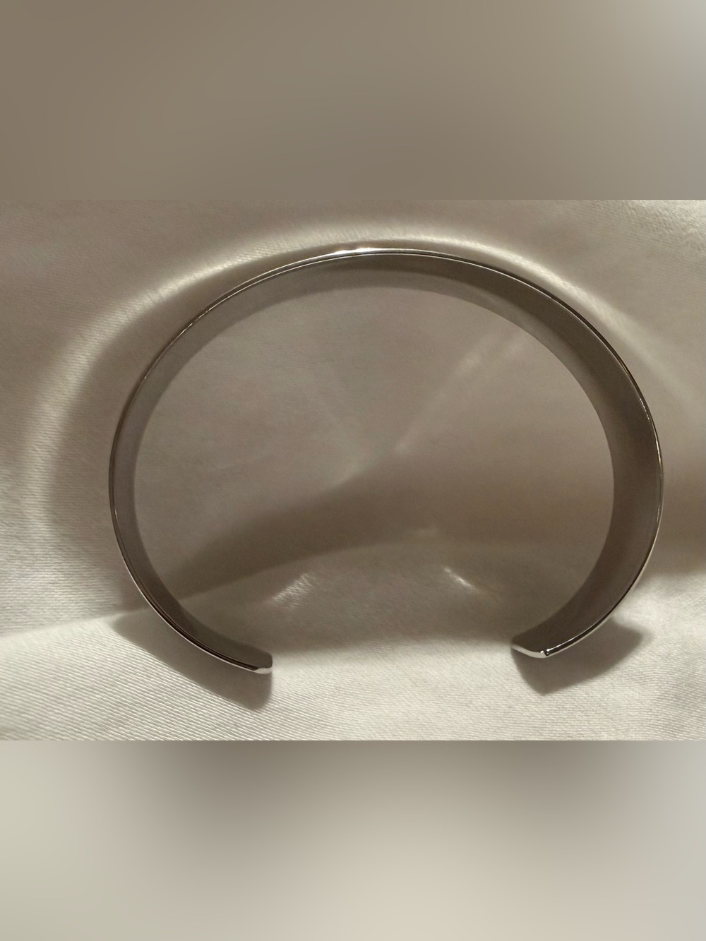 Lia Sophia Polished Silver Woman’s Open Cuff Bracelet - Picture 2 of 5